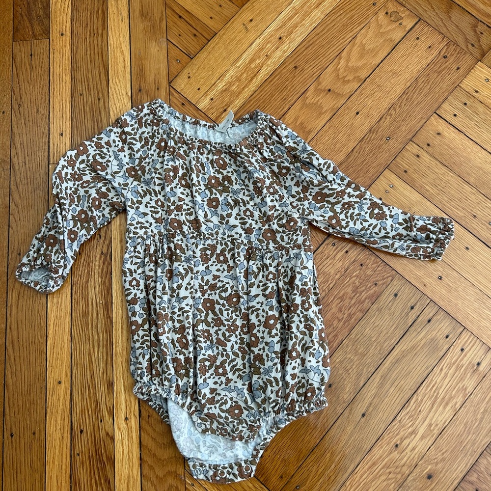 Rylee & Cru Floral Long Sleeve Bubble Romper - 18-24mo